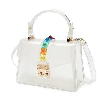 Clear Transparent PVC Shoulder Bags Women Candy Color Women Jelly Bags Purse Solid Color Handbags sac a main femme Crossbody Bag
Clear Transparent PVC Shoulder Bags Women Candy Color Women Jelly Bags Purse Solid Color Handbags sac a main femme Crossbody Bag