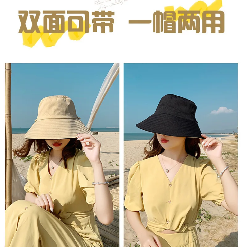 Women's Korean-style Double-Sided Bucket Hat Spring And Summer Autumn Japanese-style Versatile UV-Protection Big Brim Casual Sun
Women's Korean-style Double-Sided Bucket Hat Spring And Summer Autumn Japanese-style Versatile UV-Protection Big Brim Casual Sun