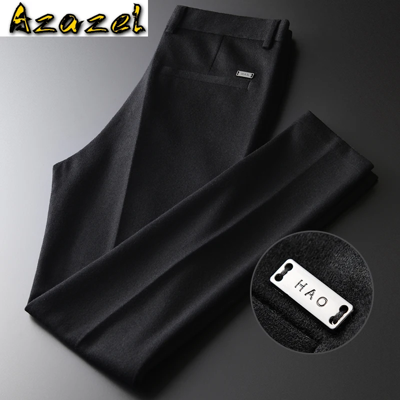 Azazel Black Wool Mens Pants Luxury Solid Color Business And Casual Male Pants Autumn And Winter Slim Fit Man Trousers
Azazel Black Wool Mens Pants Luxury Solid Color Business And Casual Male Pants Autumn And Winter Slim Fit Man Trousers