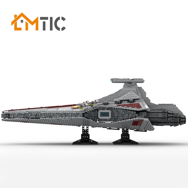 Конструктор MOC Звездные войны 43186 модель Venator class Республика Attack Cruiser StarWarlys