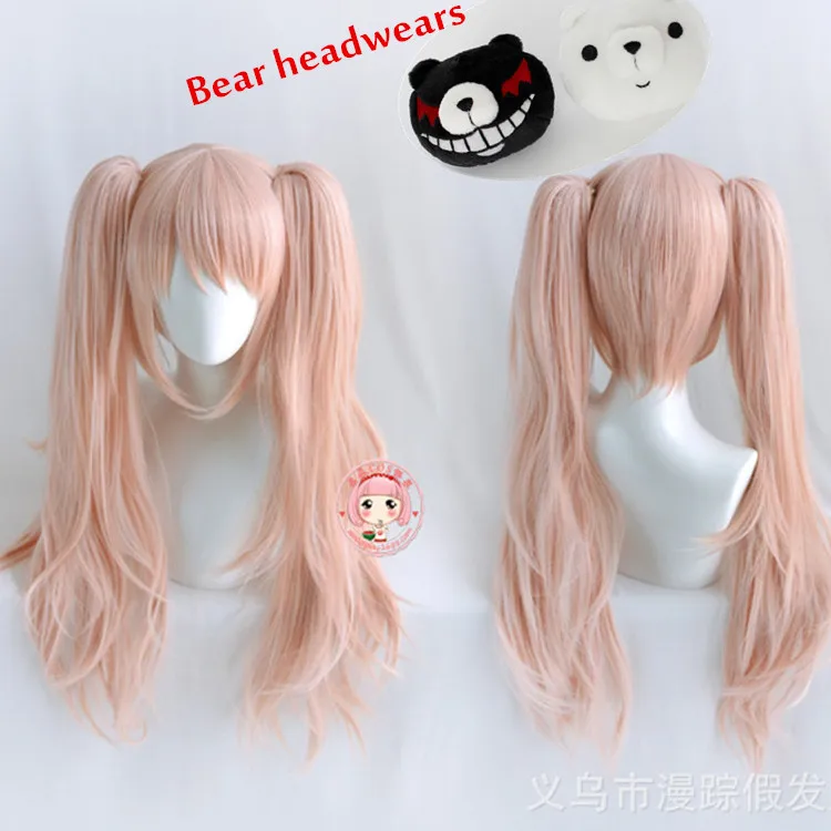 Danganronpa: Trigger Happy Havoc женские джунко эношима косплей парик ролевой игры розовых Хай