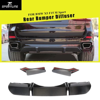 Car Rear Bumper Diffuser Lip Spolier Side Splitters for BMW F15 X5 M-sport M-tech 2014 - 2018 Carbon Fiber Spoiler Diffuser
Car Rear Bumper Diffuser Lip Spolier Side Splitters for BMW F15 X5 M-sport M-tech 2014 - 2018 Carbon Fiber Spoiler Diffuser