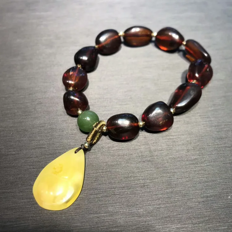 DIY Bracelets Raw Ore Natural Beeswax Amber Accessories Can Occur Certificate about 10mm Blood Amber Bracelets
DIY Bracelets Raw Ore Natural Beeswax Amber Accessories Can Occur Certificate about 10mm Blood Amber Bracelets
