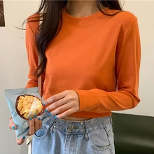 T Shirts Long Sleeve Women Slim Solid Basic All-Match Spring New Tops Female O Neck Hollow-out Casual Short T-Shirt Tees Femme
T Shirts Long Sleeve Women Slim Solid Basic All-Match Spring New Tops Female O Neck Hollow-out Casual Short T-Shirt Tees Femme