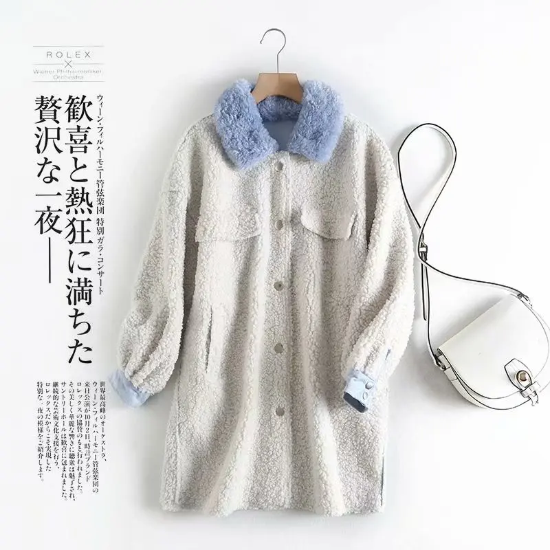 A Generation of New Style Solid Color Fold-down Collar Single-Row Button Mid-length Long Sleeve ke li rong Women's Versatile Coa
A Generation of New Style Solid Color Fold-down Collar Single-Row Button Mid-length Long Sleeve ke li rong Women's Versatile Coa
