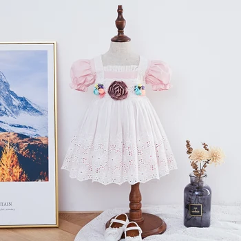 Girls Spainsh Lolita Dresses Baby Girl Boutique Frocks Children 2020 Summer Flower Vestidos Infant Birthday Party Dress Toddler 
Girls Spainsh Lolita Dresses Baby Girl Boutique Frocks Children 2020 Summer Flower Vestidos Infant Birthday Party Dress Toddler
