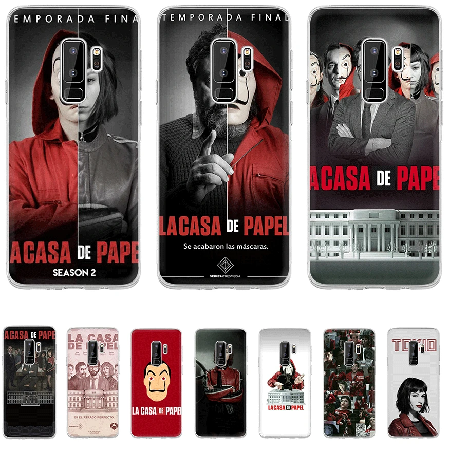 Phone Case TPU For Samsung Galaxy S6 S7 Edge S8 S9 S10 S10E Plus Note 8 9 M10 M20 M30 M40 Cover Money Heist House Of Paper
Phone Case TPU For Samsung Galaxy S6 S7 Edge S8 S9 S10 S10E Plus Note 8 9 M10 M20 M30 M40 Cover Money Heist House Of Paper