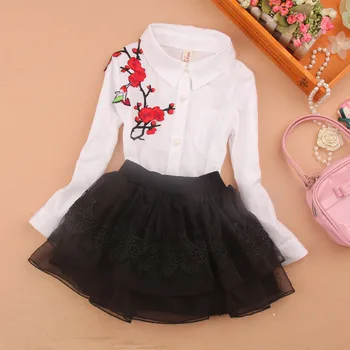 Kids Blouse 2019 Girls Shirt Full Sleeve White Bottoming Clothes Spring Autumn Flower Turn-down Collar Tops School Girl Blouses
Kids Blouse 2019 Girls Shirt Full Sleeve White Bottoming Clothes Spring Autumn Flower Turn-down Collar Tops School Girl Blouses