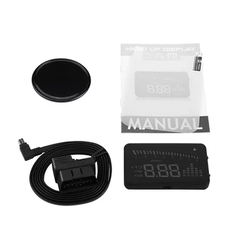 X5 OBDII HUD Head Up Display Windscreen Projector Speed Warning System Alarm 3" Automatic And Manual Brightness Adjustment Mode
X5 OBDII HUD Head Up Display Windscreen Projector Speed Warning System Alarm 3" Automatic And Manual Brightness Adjustment Mode