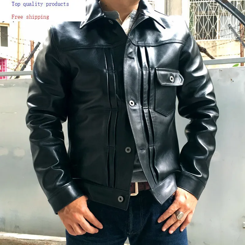 Men's Genuine Leather Jacket Spring Autumn Jacket Men Horsehide Jackets Short Coat Blouson Cuir Homme YY324
Men's Genuine Leather Jacket Spring Autumn Jacket Men Horsehide Jackets Short Coat Blouson Cuir Homme YY324