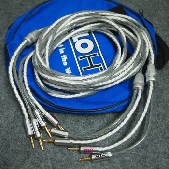 One Pair HTP6 HIFI audio Speaker Cable banana plug 2.5M
One Pair HTP6 HIFI audio Speaker Cable banana plug 2.5M