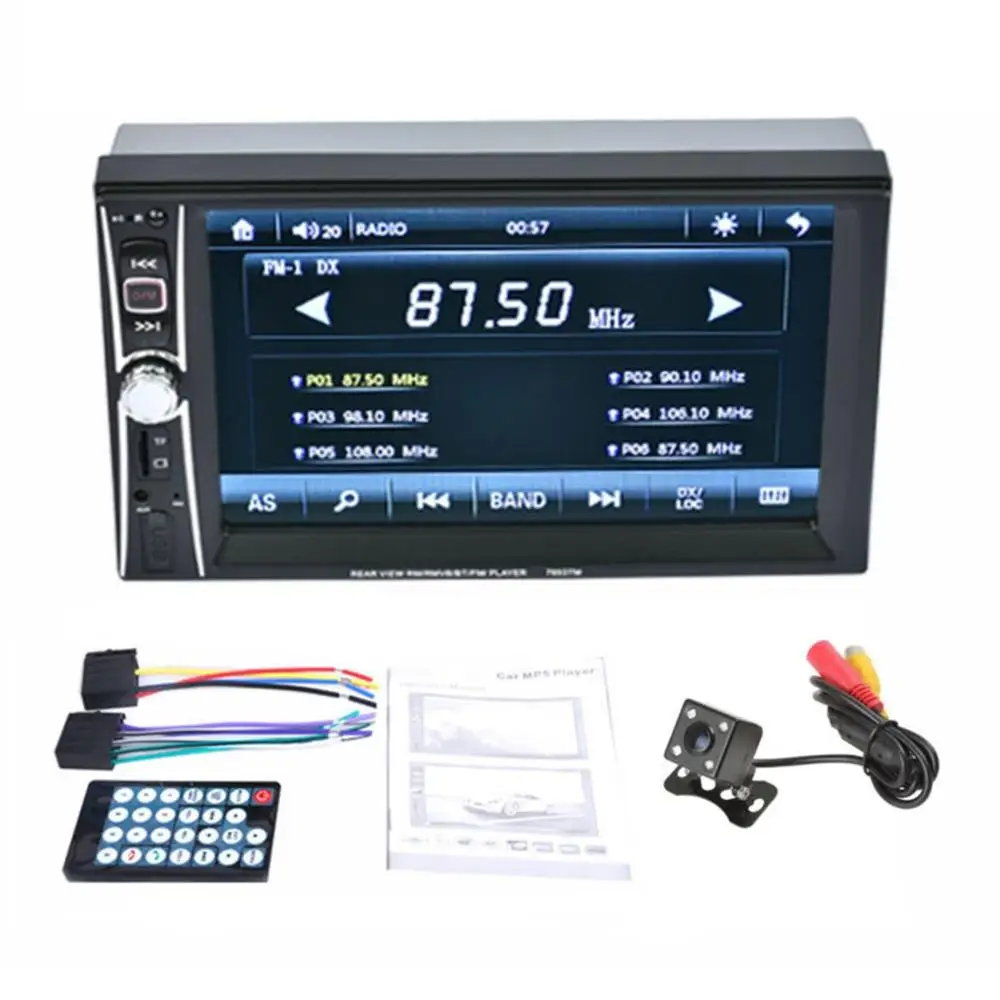 7Inch Touch Screen 2Din Auto Mp5 Player Car Wireless Fm Radio + Rear Pull Four Light Camera Car Accessories
7Inch Touch Screen 2Din Auto Mp5 Player Car Wireless Fm Radio + Rear Pull Four Light Camera Car Accessories