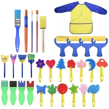 Early Learning Kids Paint Set, 31Pcs Child Early Learning Sponge Painting Brushes Kit,Different Shape Painting Brushes
Early Learning Kids Paint Set, 31Pcs Child Early Learning Sponge Painting Brushes Kit,Different Shape Painting Brushes
