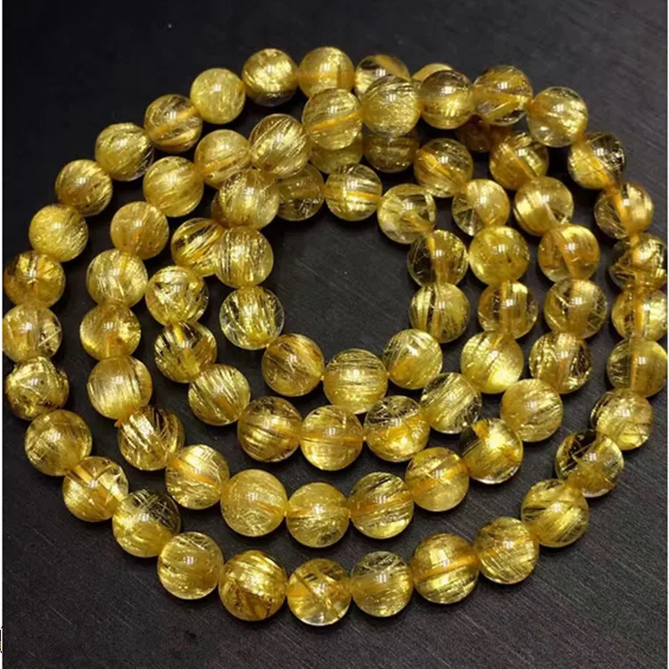 Rutilated Rutile Bracelets Multi-turn Three-loop Single Loop 7A Brazil Natural Blond Rutile Bracelets Crystal Accessories
Rutilated Rutile Bracelets Multi-turn Three-loop Single Loop 7A Brazil Natural Blond Rutile Bracelets Crystal Accessories