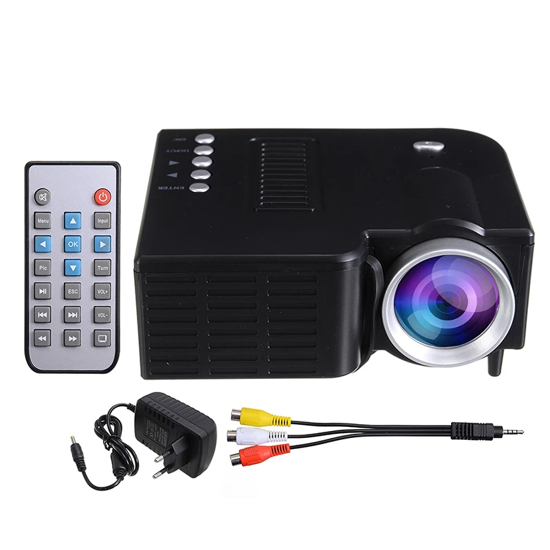 Mayitr UC28A Mini LED Beamer Home Theater Projector Cinema Multimedia USB HDMI AV Interface For DVD Player Laptop Set-top Box
Mayitr UC28A Mini LED Beamer Home Theater Projector Cinema Multimedia USB HDMI AV Interface For DVD Player Laptop Set-top Box