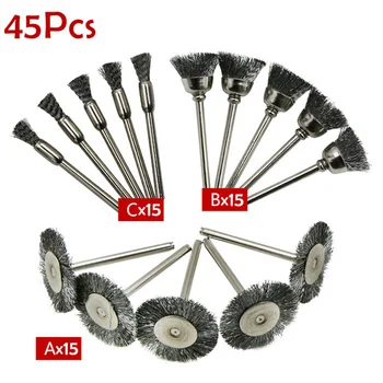 Grinding Sanding Polishing Accessories Steel Rotary Brush Wire Brushes Set Wheel Brushes for Mini Drill Grinder Rotary Tool
Grinding Sanding Polishing Accessories Steel Rotary Brush Wire Brushes Set Wheel Brushes for Mini Drill Grinder Rotary Tool