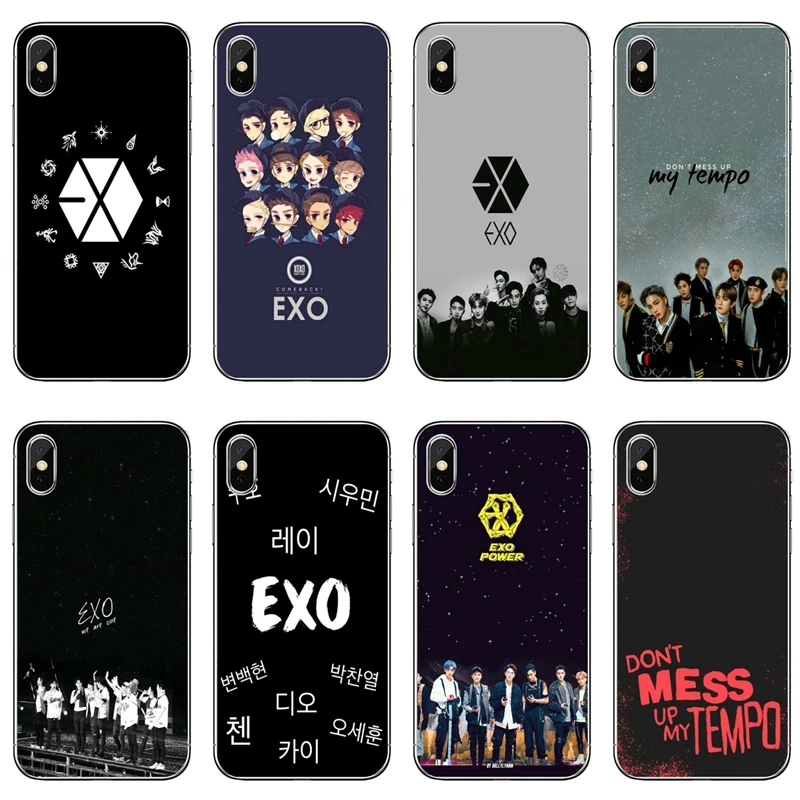 Силиконовый чехол для телефона kpop EXO boys Samsung Galaxy M30 J8 J7 J5 Pro J6 J4 Prime A6 A8 A9 Plus J3 2018 2017 |