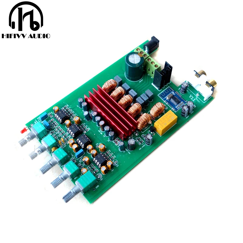 Hifi class D digital audio amplifier Board of TPA3116d2 Bluetooth-compatible 4.2 50W*2+100W | Электроника