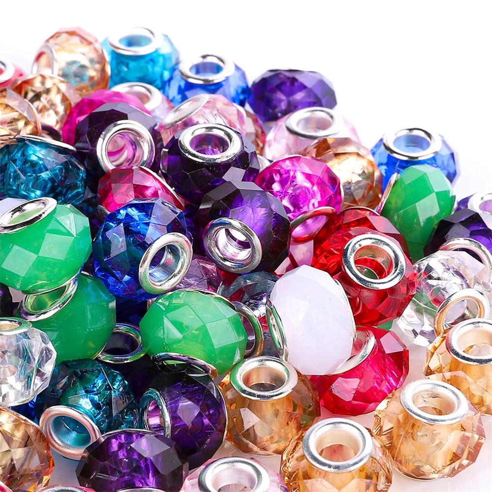 10Pcs 14x8mm Cut Face Jelly Color 5mm Big Hole Spacer Beads Charms Hair Beads Fit European Snake Chain Women Pandora Bracelet
10Pcs 14x8mm Cut Face Jelly Color 5mm Big Hole Spacer Beads Charms Hair Beads Fit European Snake Chain Women Pandora Bracelet