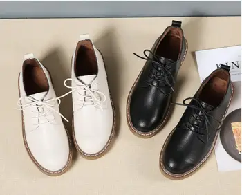 2020 new women casual flats Women's soft bottom non-slip lace-up small leather shoes L2090 
2020 new women casual flats Women's soft bottom non-slip lace-up small leather shoes L2090