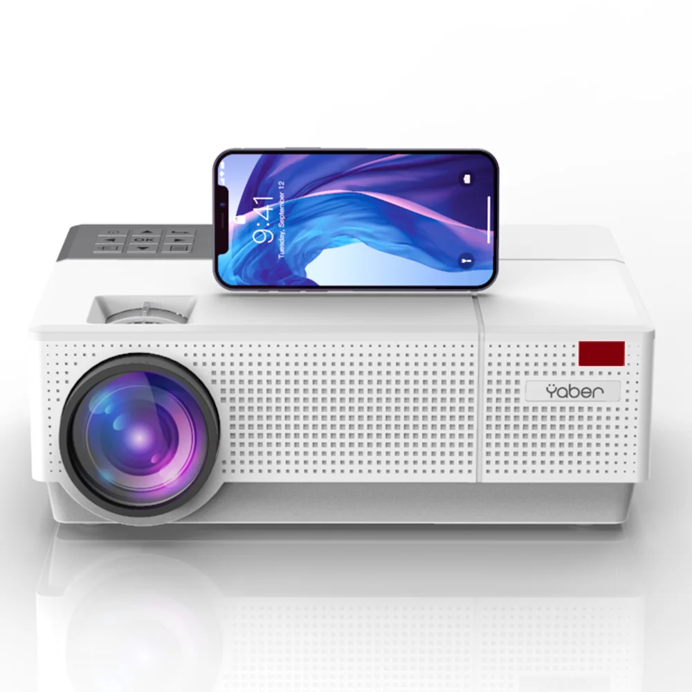 Мобильный проектор Yaber Y31 встроенный 1080P поддержка 4K 300 дюйма Hi-Fi стереозвук 4D