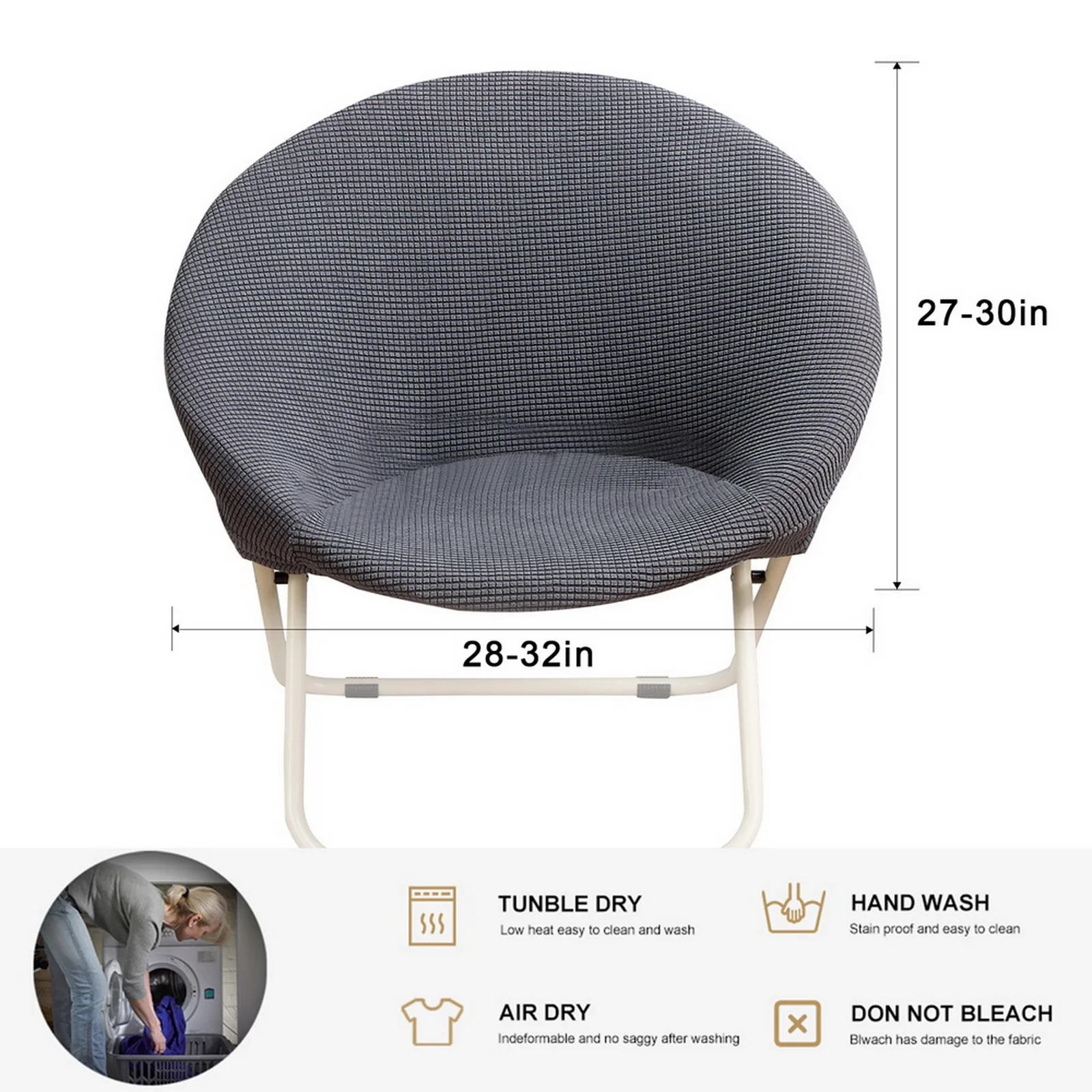 Housse de chaise pliante, en Spandex, élastique, pour siège de pêche, salon de plage Housse de chaise pliante, en Spandex, élastique, pour siège de pêche, salon de plage