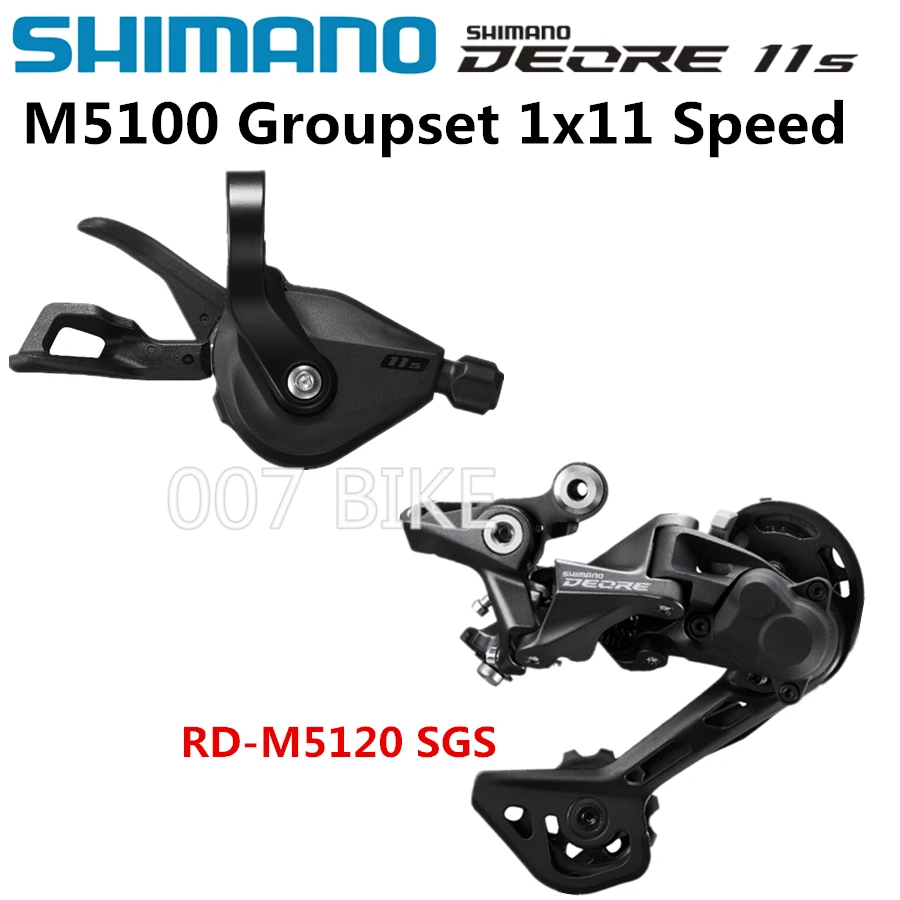 SHIMANO DEORE M5100 Groupset SL M5100 SHIFT LEVER + RD M5100 REAR DERAILLEUR MTB DEORE 11-SPEED SL+RD M5100 Groupset