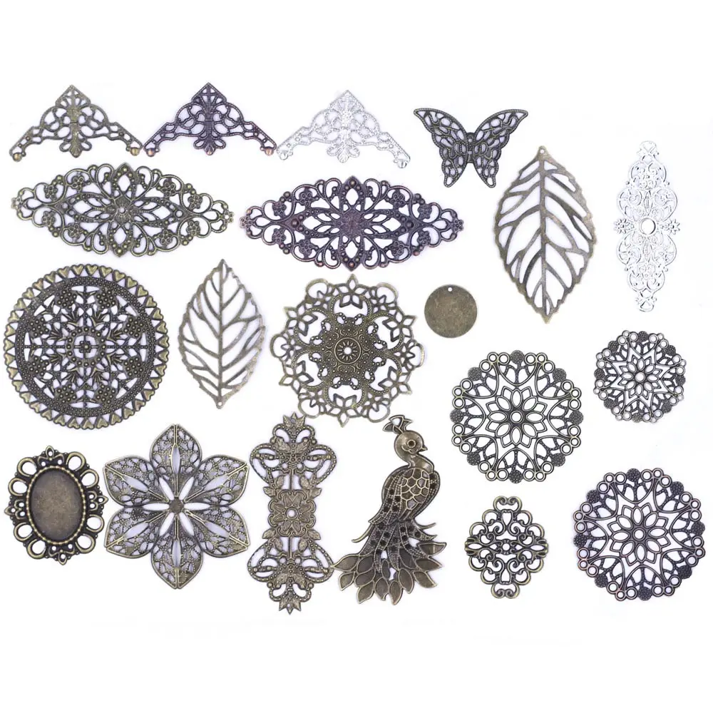 10Pcs Connectors Pendants Butterfly Filigree Flower Wraps Metal Crafts For Embellishments Scrapbooking Jewelry DIY Accessories
10Pcs Connectors Pendants Butterfly Filigree Flower Wraps Metal Crafts For Embellishments Scrapbooking Jewelry DIY Accessories
