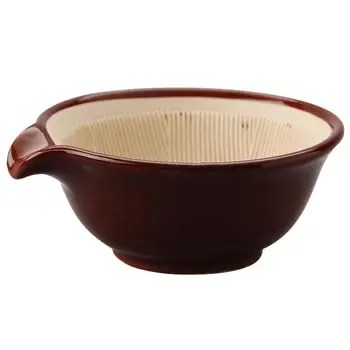 1PC Japan Ceramic Mortar Suribachi Bowl Porcelain Ripple Ridge Bowl Tableware 
1PC Japan Ceramic Mortar Suribachi Bowl Porcelain Ripple Ridge Bowl Tableware