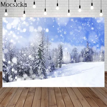 Mocsicka Winter Snow Scene Photography Background Snowflake Pine Forest Backdrop Children Portrait Decoration Props Photo Studio
Mocsicka Winter Snow Scene Photography Background Snowflake Pine Forest Backdrop Children Portrait Decoration Props Photo Studio