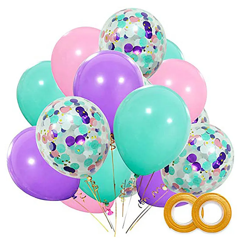 

400PCS/Lot 12inch Latex Balloons Foil Confetti Air Balloons Helium balloon for Birthday Wedding Engagement Party Decor Globos