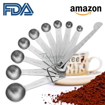 Baking Tool Full Stainless Steel Kitchen To Flavor Small Amount Spoon Baking Ten Paper Set Amount Spoon Suit Circle Head Cup
Baking Tool Full Stainless Steel Kitchen To Flavor Small Amount Spoon Baking Ten Paper Set Amount Spoon Suit Circle Head Cup
