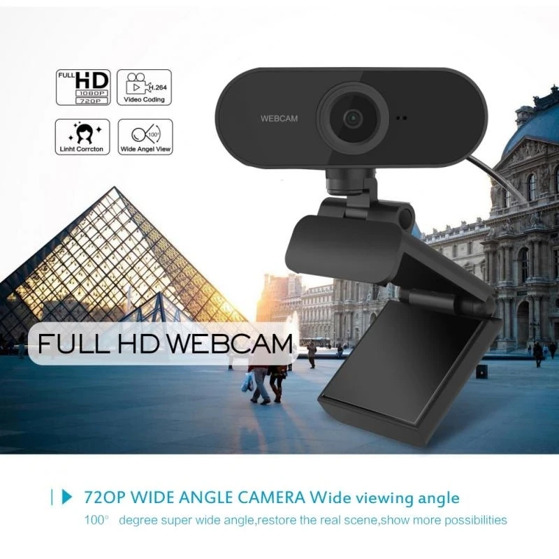 

Webcam 1080P Full HD Web Camera With Microphone USB Plug Web Cam For PC Computer Mac Webcam 1080P Laptop Desktop Mini Camera