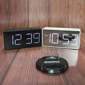 Mirror Alarm Clock LED Digital Display Electronic Time Temperature Calendar Table Alarm Clock USB Charging Student Desk Clocks
Mirror Alarm Clock LED Digital Display Electronic Time Temperature Calendar Table Alarm Clock USB Charging Student Desk Clocks