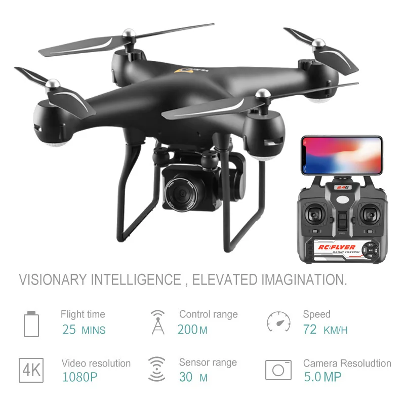 Unmanned Aerial Vehicle 4 K Aerial Photography Ultra-long Life Battery WiFi Image Transmission Four-axis Aircraft Toy Remote Con
Unmanned Aerial Vehicle 4 K Aerial Photography Ultra-long Life Battery WiFi Image Transmission Four-axis Aircraft Toy Remote Con