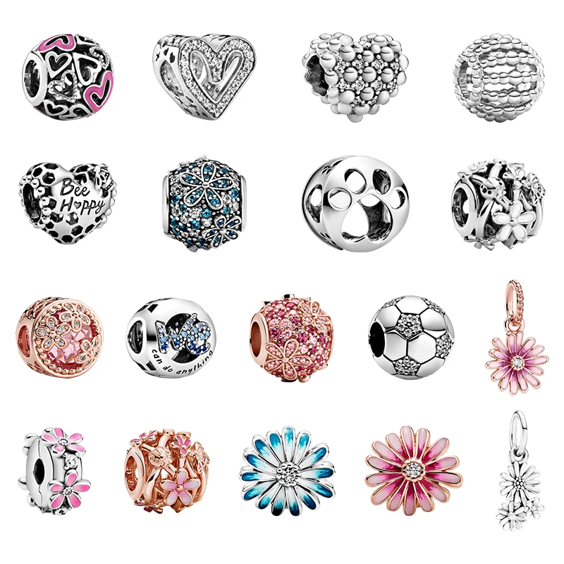 Modian Romantic 100% 925 Sterling Silver Hearts And Round Sparkling Charm Beads Fit Brand Bracelet For Women DIY Silver Jewelry
Modian Romantic 100% 925 Sterling Silver Hearts And Round Sparkling Charm Beads Fit Brand Bracelet For Women DIY Silver Jewelry