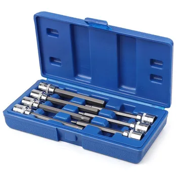 7Pc 3/8 Extra Long Socket Set 110Mm Socket Adapter for Torque Socket Wrench Hex Hex Key Screwdriver Bit Set 3-10Mm H3-H9
7Pc 3/8 Extra Long Socket Set 110Mm Socket Adapter for Torque Socket Wrench Hex Hex Key Screwdriver Bit Set 3-10Mm H3-H9