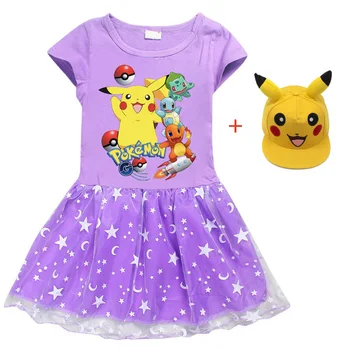 Girl Dress pokemon Summer for Girls Princess Christmas Cotton Clothing Baby Children 4-12Y Carnival Kid Cartoon Pikaqiu Clothing
Girl Dress pokemon Summer for Girls Princess Christmas Cotton Clothing Baby Children 4-12Y Carnival Kid Cartoon Pikaqiu Clothing