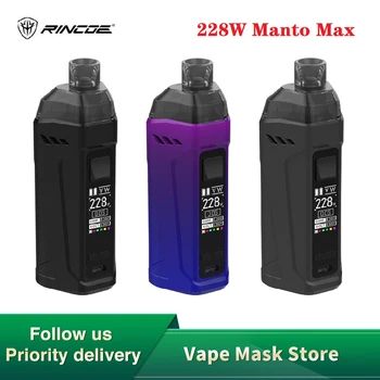 Original Rincoe Manto Max Triple System Pod Kit 228W Max Output with 8ml Pod & 0.96-inch Screen E-cig Vape Kit Vs Aegis Boost
Original Rincoe Manto Max Triple System Pod Kit 228W Max Output with 8ml Pod & 0.96-inch Screen E-cig Vape Kit Vs Aegis Boost