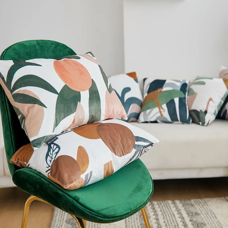 Simple Fresh Style Pillow Case Summer Peach Orange Pattern Two-sided Printing Pillow Cover Velvet Waist Cushion Home Decoration
Simple Fresh Style Pillow Case Summer Peach Orange Pattern Two-sided Printing Pillow Cover Velvet Waist Cushion Home Decoration