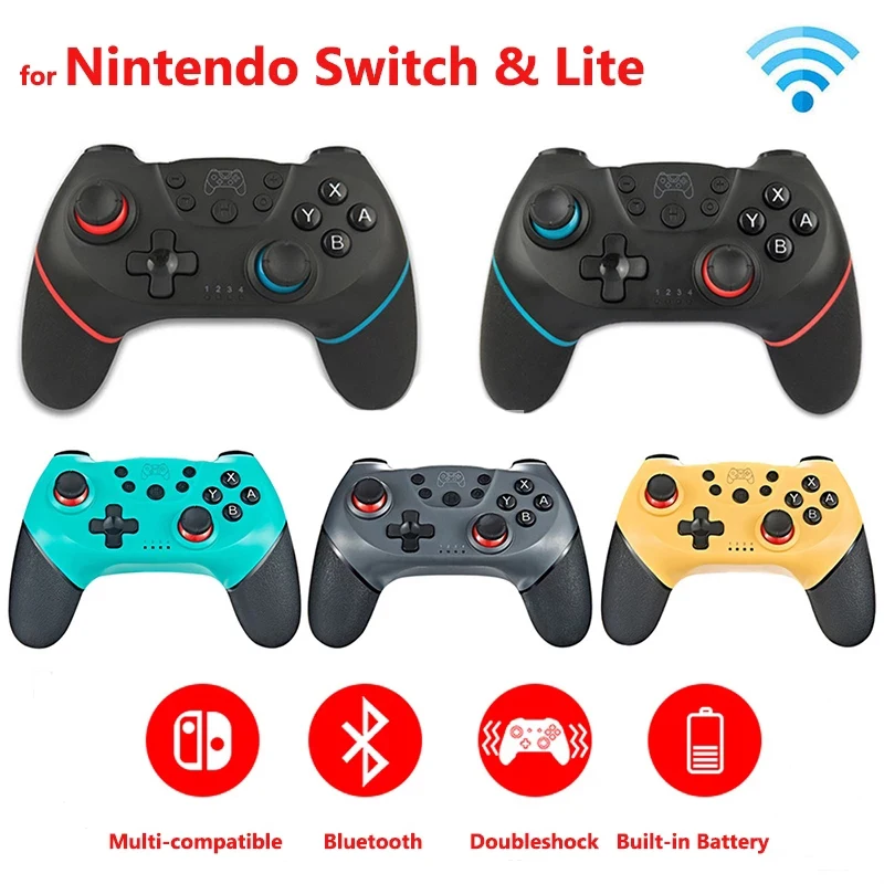 2020 Wireless-Bluetooth Gamepad For Nintend Switch Pro Wireless Gamepad Video Game USB Controller Control with 6-Axis Handle
2020 Wireless-Bluetooth Gamepad For Nintend Switch Pro Wireless Gamepad Video Game USB Controller Control with 6-Axis Handle