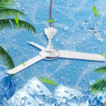 12V Mute Ceiling Fan 19.6inch Silent Camping Tent Hanging Fan without Switch 230cm Cable for Outdoor Hiking Bed Home Picnic
12V Mute Ceiling Fan 19.6inch Silent Camping Tent Hanging Fan without Switch 230cm Cable for Outdoor Hiking Bed Home Picnic