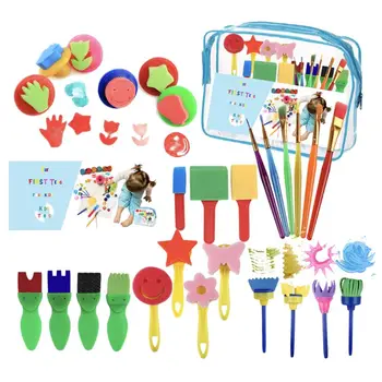 27pcs/set Funny Painting Drawing Tools Graffiti Sponge Seal Brush Kit Art Supplies Creative Children Toy 
27pcs/set Funny Painting Drawing Tools Graffiti Sponge Seal Brush Kit Art Supplies Creative Children Toy
