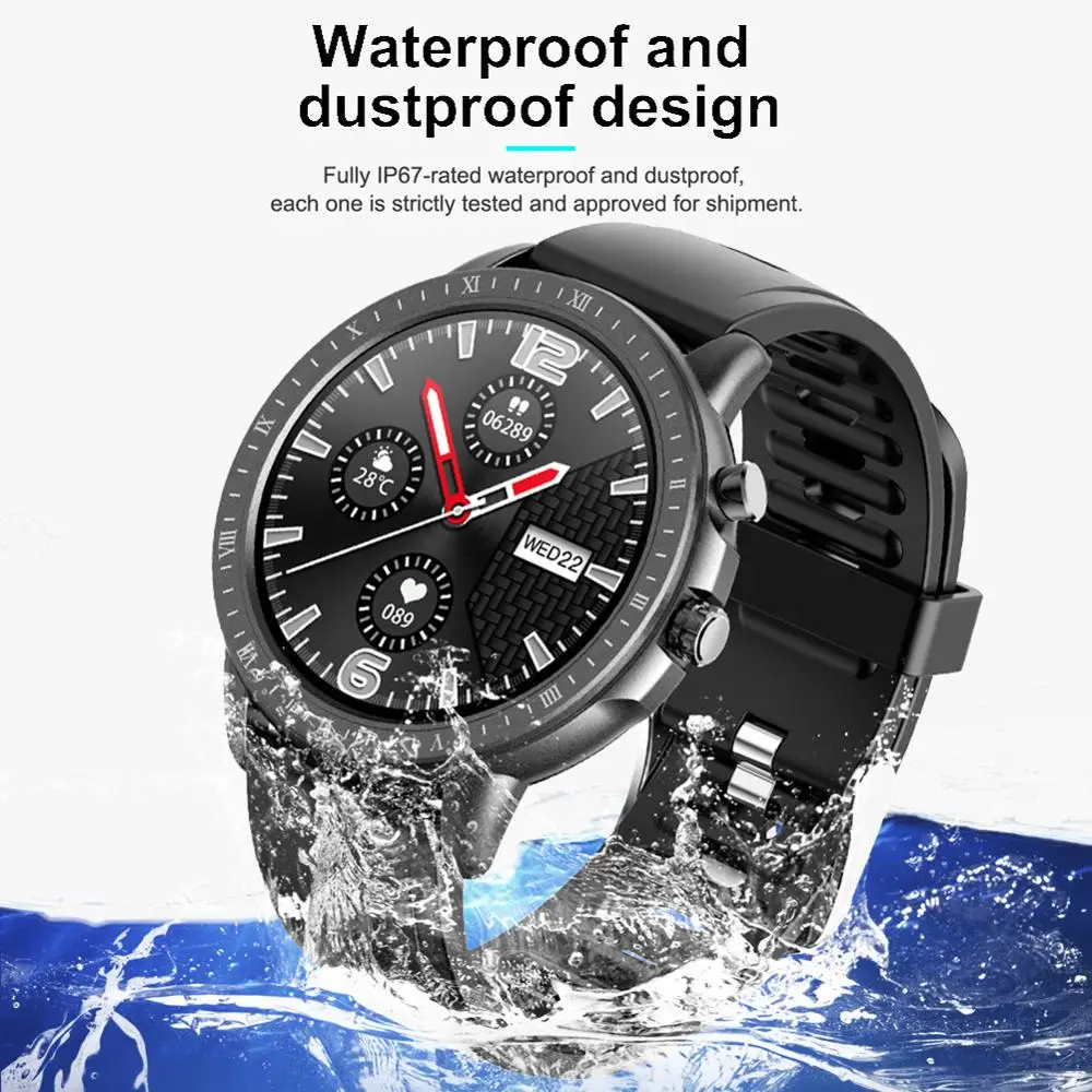 Bluetooth Smart Watch Health Tracker 1.3" Touch Screen Sports Watch for Android iOS
Bluetooth Smart Watch Health Tracker 1.3" Touch Screen Sports Watch for Android iOS