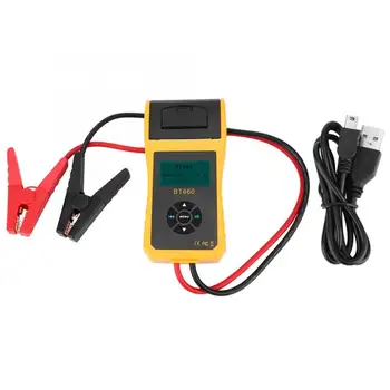BT-660 Car Battery System Tester Analyzer 12V/24V Battery Capacity Tester Built-in Printer