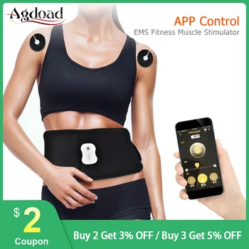 USB Charging Smart Slimming Belt APP Control EMS Fitness Muscle Stimulator Vibration Abodominal Muscle Tranier 12 Massage Modes
USB Charging Smart Slimming Belt APP Control EMS Fitness Muscle Stimulator Vibration Abodominal Muscle Tranier 12 Massage Modes