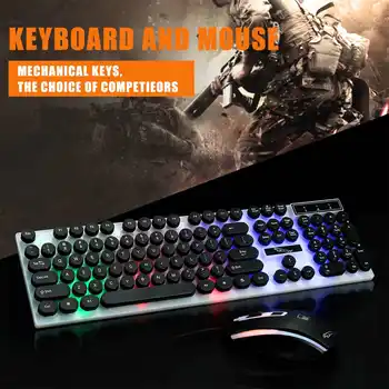 Einglish USB Wired 104 Key Keyboard Mouse Combo Set LED Backlight For Mac Notebook Laptop Desktop Gaming PC Office Supplies Mice
Einglish USB Wired 104 Key Keyboard Mouse Combo Set LED Backlight For Mac Notebook Laptop Desktop Gaming PC Office Supplies Mice