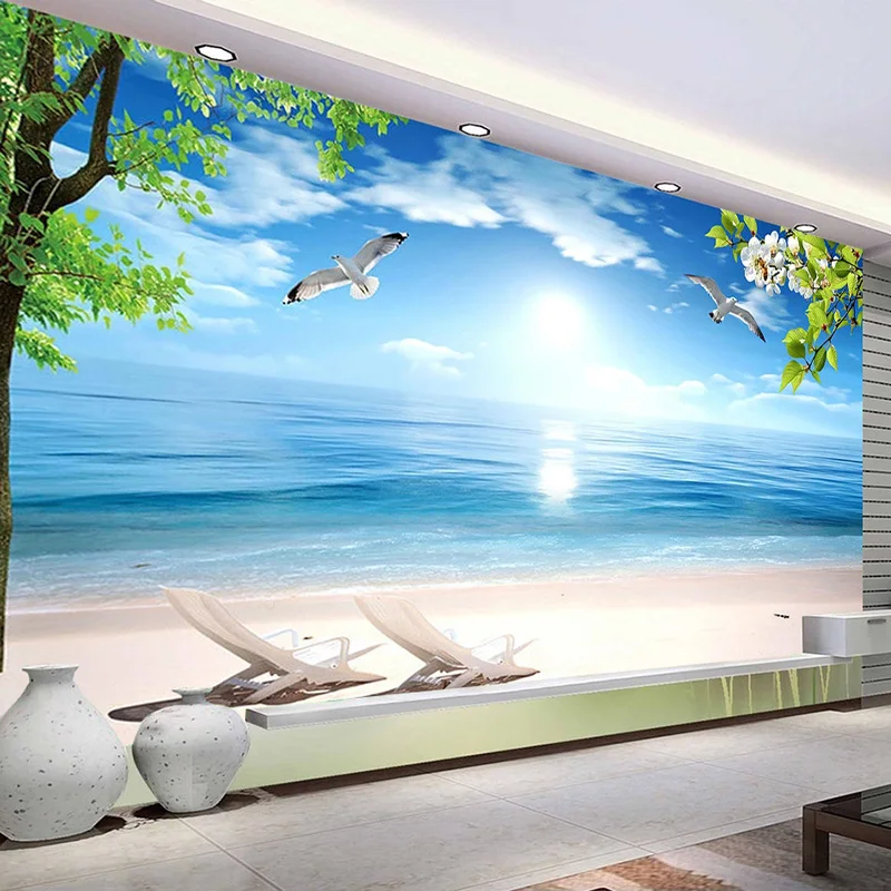 Drop Shipping Custom 3D Photo Wallpaper Blue Beach Nature Landscape Large Mural Restaurant Waterproof Canvas Wallpaper Painting
Drop Shipping Custom 3D Photo Wallpaper Blue Beach Nature Landscape Large Mural Restaurant Waterproof Canvas Wallpaper Painting