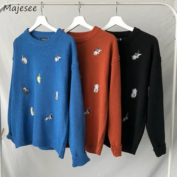 Sweaters Men Pullovers Retro Printed Simple O-Neck Embroidery Korean Style Mens All-match New Trendy Leisure Harajuku Ulzzang
Sweaters Men Pullovers Retro Printed Simple O-Neck Embroidery Korean Style Mens All-match New Trendy Leisure Harajuku Ulzzang