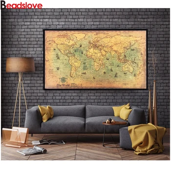 Full Square Round Drill 5D DIY Diamond Painting Nautical Ocean Sea world map Retro old Art Diamond Embroidery Cross Stitch 5D 
Full Square Round Drill 5D DIY Diamond Painting Nautical Ocean Sea world map Retro old Art Diamond Embroidery Cross Stitch 5D